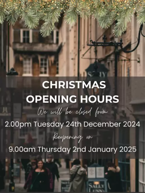 Christmas Delivery and opening times